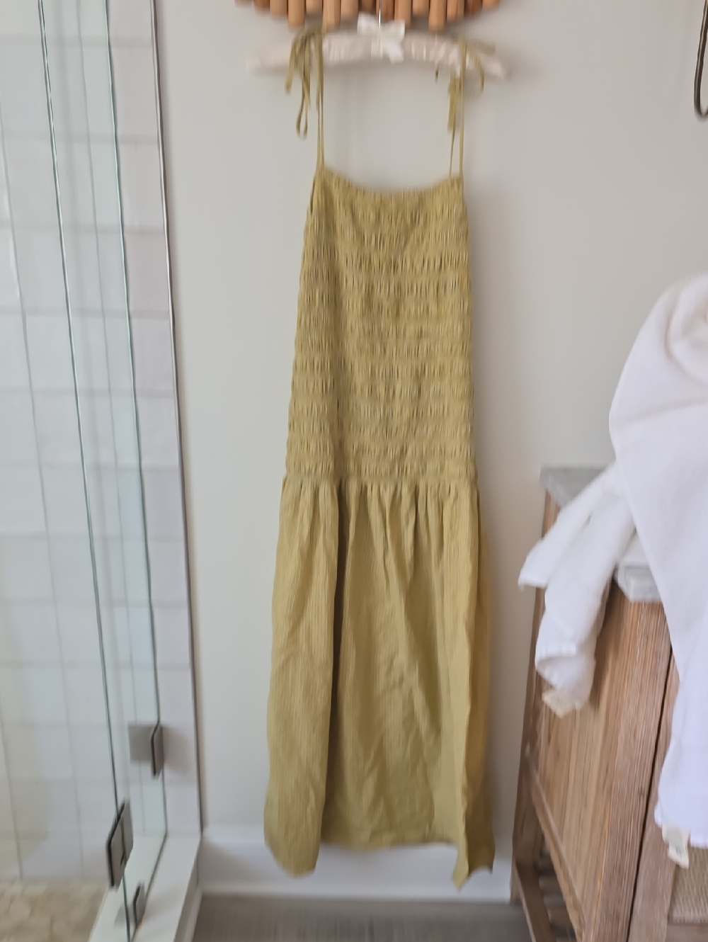 Smocked Drop Waist Topshop Dress